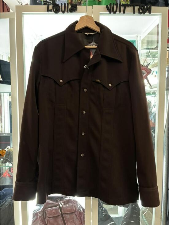 Lee Other - 1970s Lee brown western shirt pearl snap made usa L 21x30
